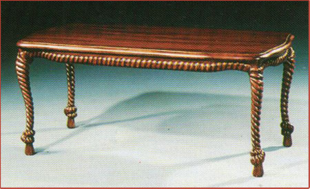 Rope Carved Coffe Table